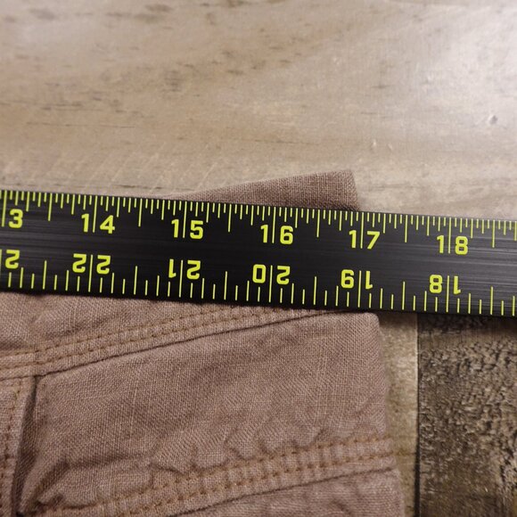 Elevenses 100% Linen Wide Leg Pants Women’s Size 12 Light Brown/Taupe - Picture 6 of 11